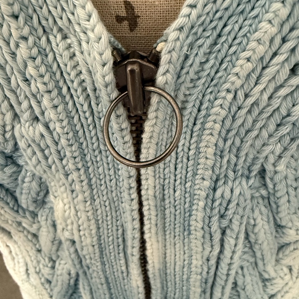 We The Free Blue Rain Cable Knit Zip Up Sweater Vest
Women's - Picture 6 of 10